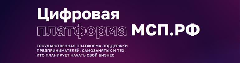 Цифровая платформа МСП Цифровая платформа МСП.