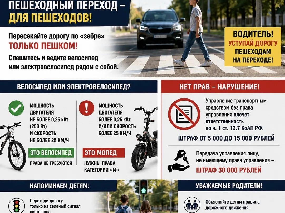 Электровелосипед — не игрушка!.