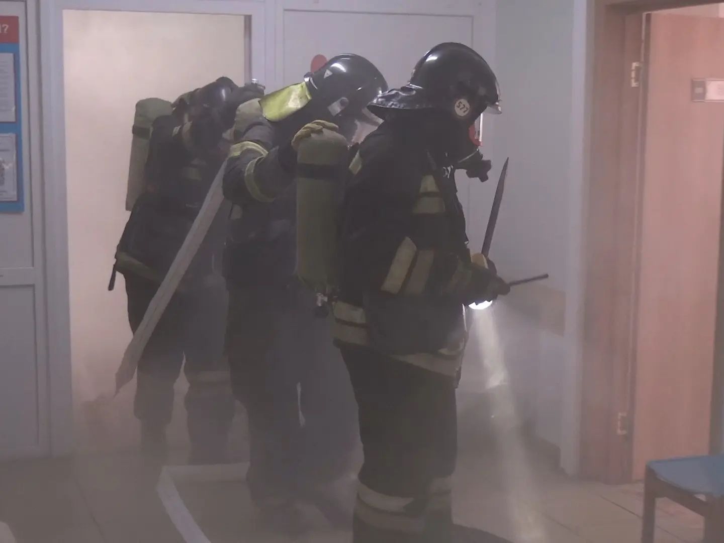 В Славгородской ЦРБ прошли плановые пожарно-тактические учения.
