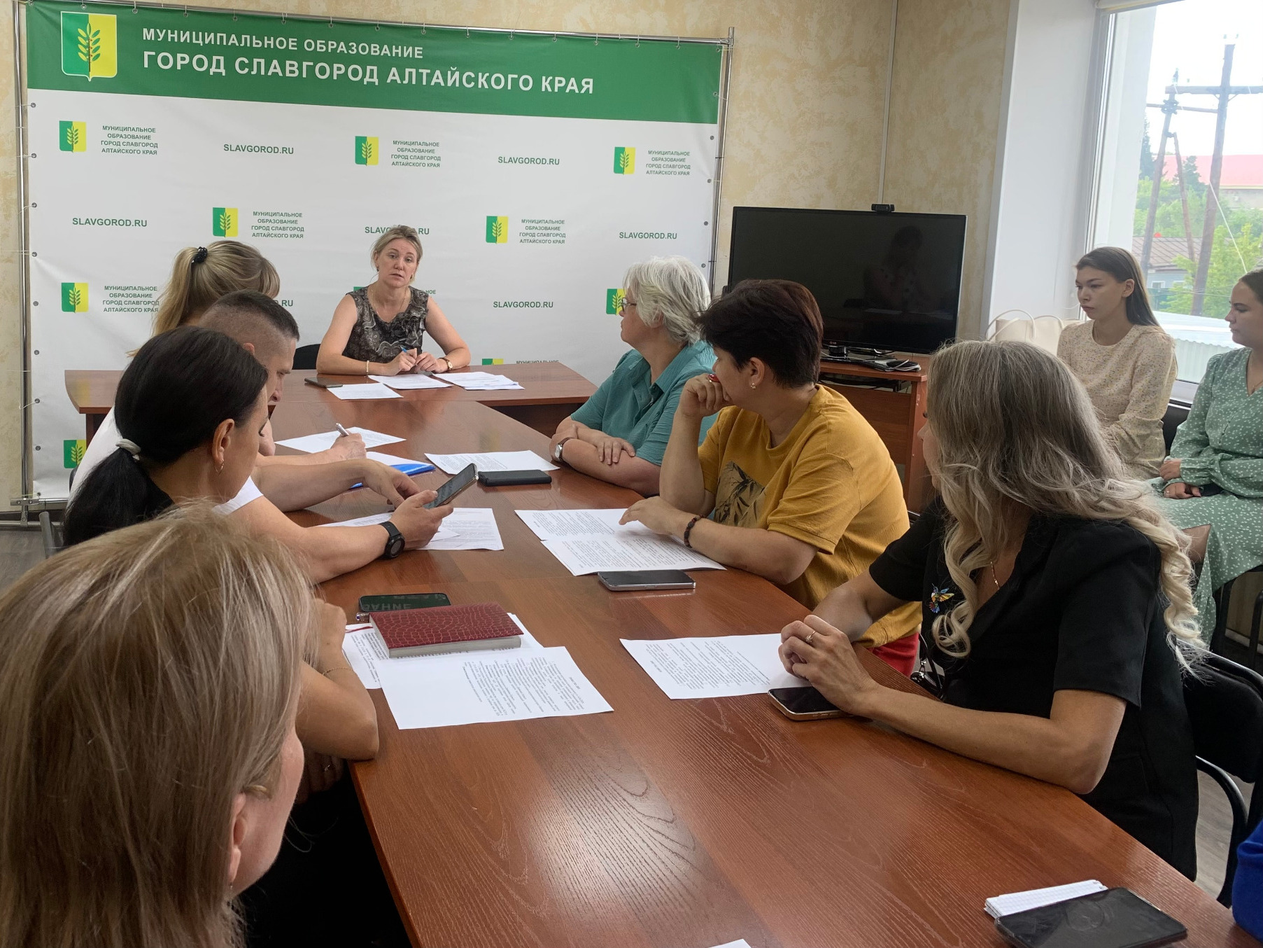 Сегодня в Славгороде обсудили вопросы патриотического воспитания молодежи..