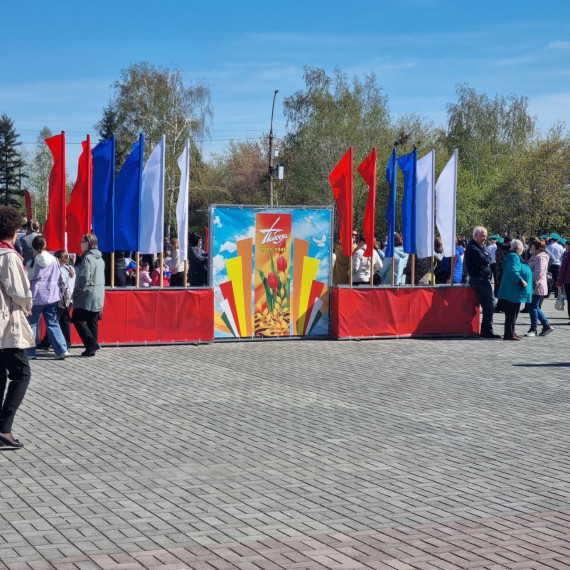 Сегодня, 9 мая, в течение дня в Славгороде работает фотозона, посвященная Дню Великой Победы..